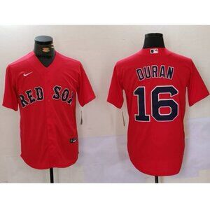 Mens Kids 16 Jarren Duran Red Stitched Jersey